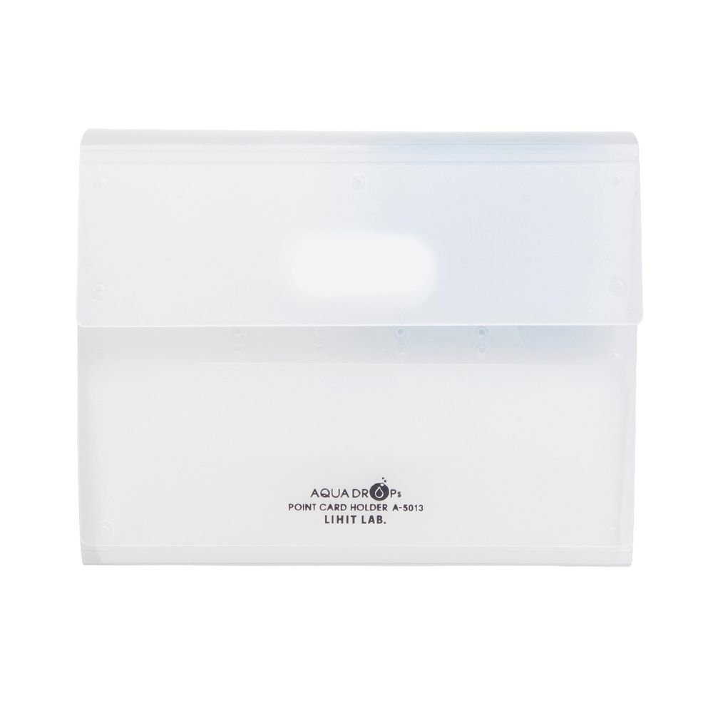 Aqua Drops Business Card Holder Clear