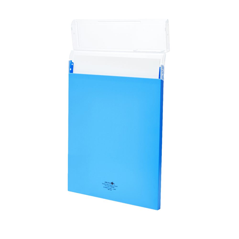 Aqua Drops A3 Document Box Blue