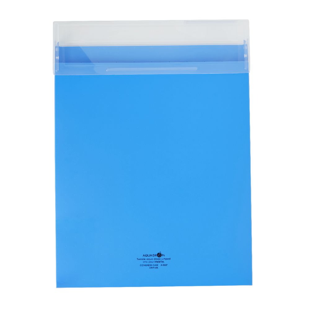 Aqua Drops A3 Document Box Blue