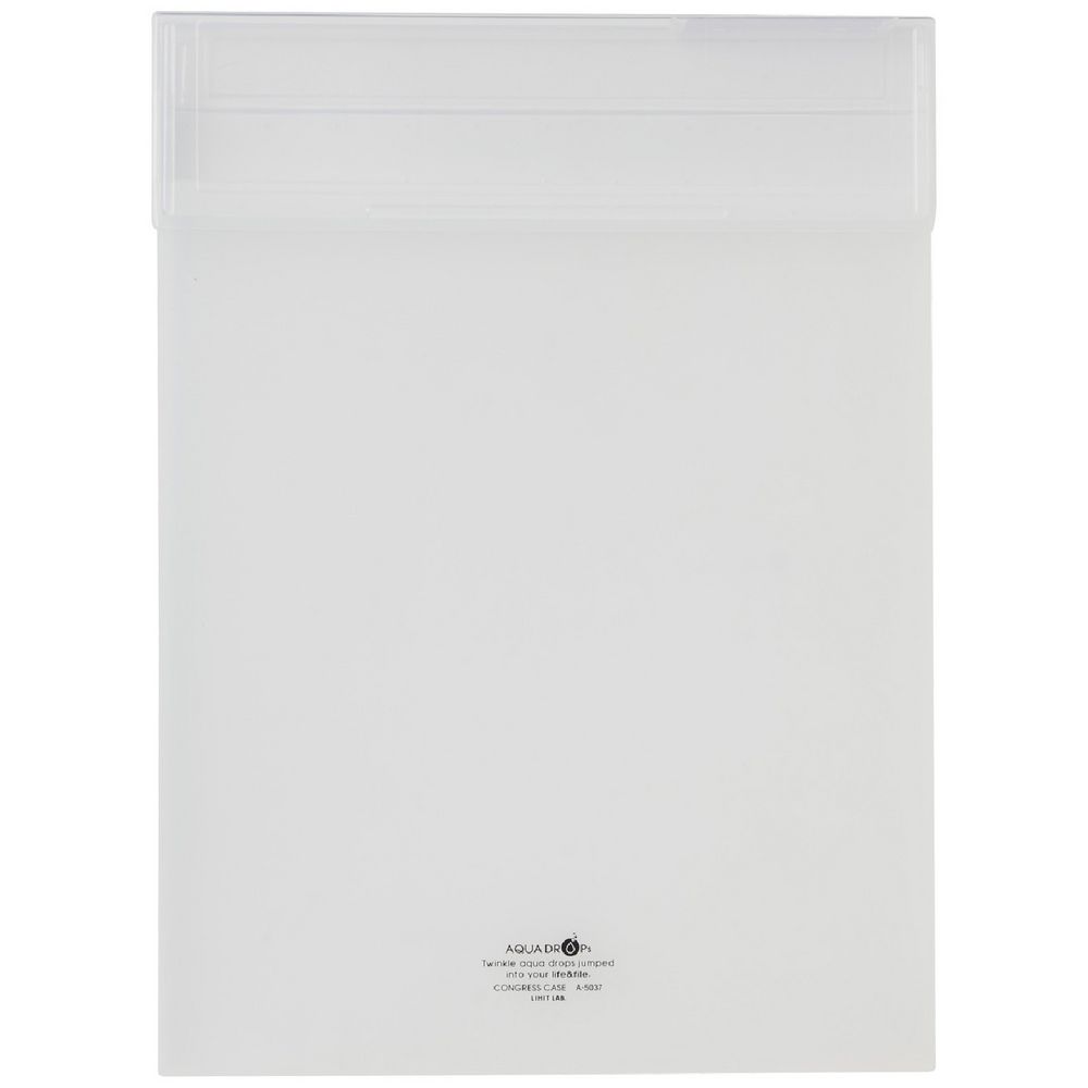 Aqua Drops A3 Document Box Clear