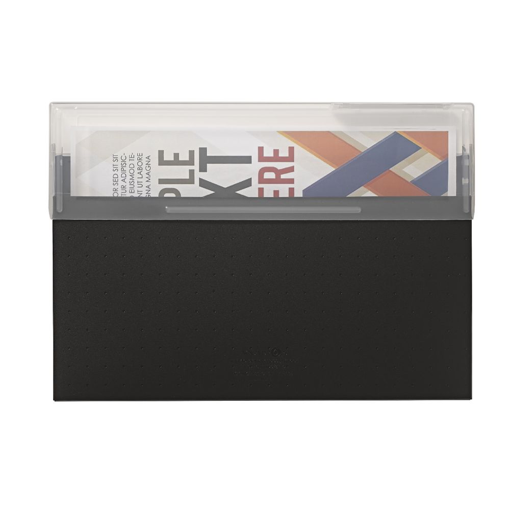 Aqua Drops Document Case A4 Top Open Black