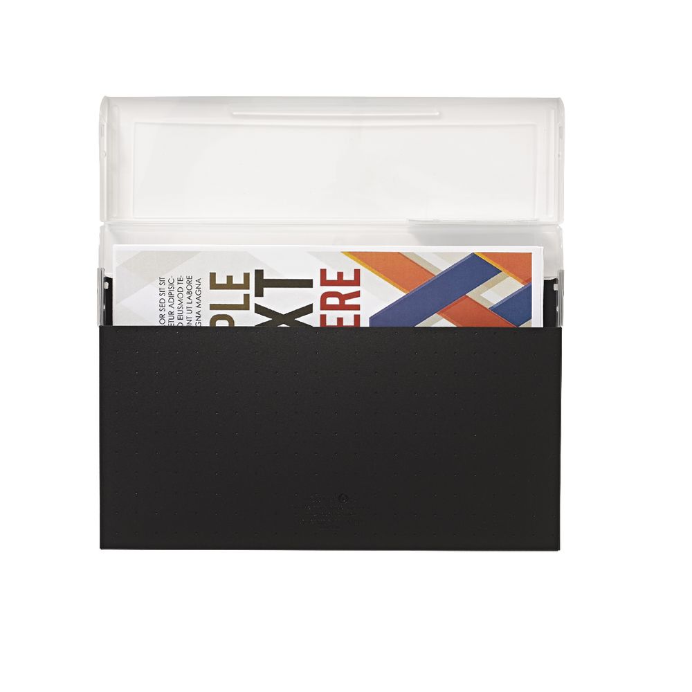 Aqua Drops Document Case A4 Top Open Black