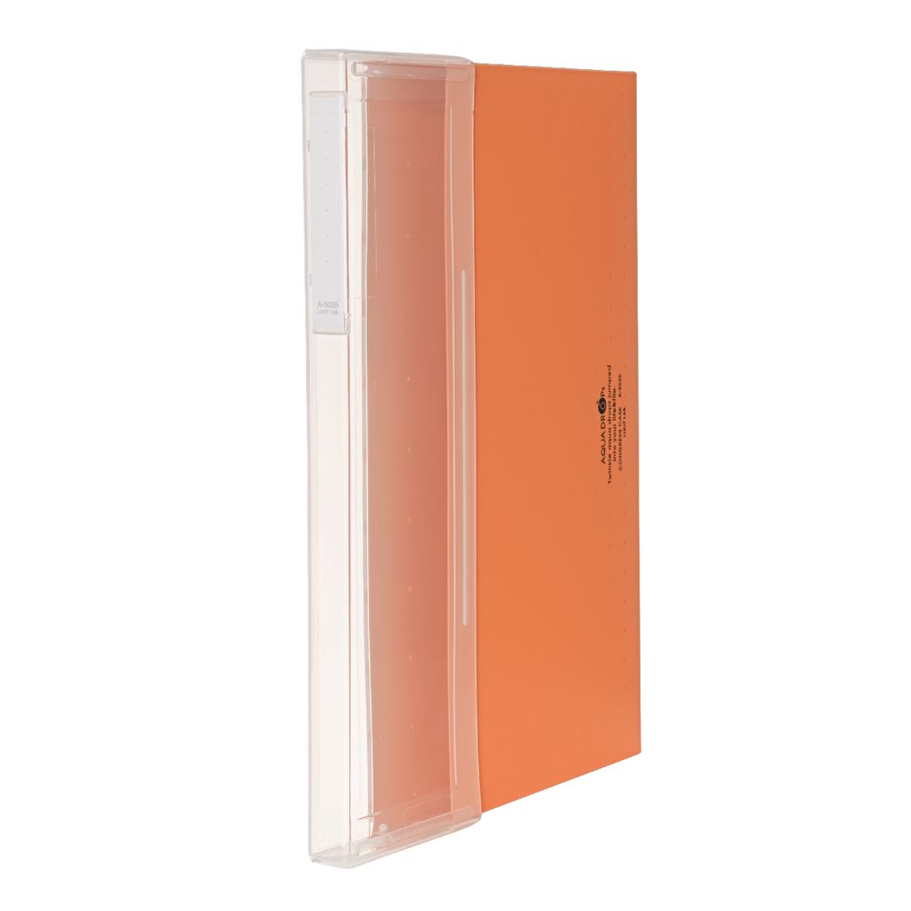 Aqua Drops Document Case A4 Top Open Orange