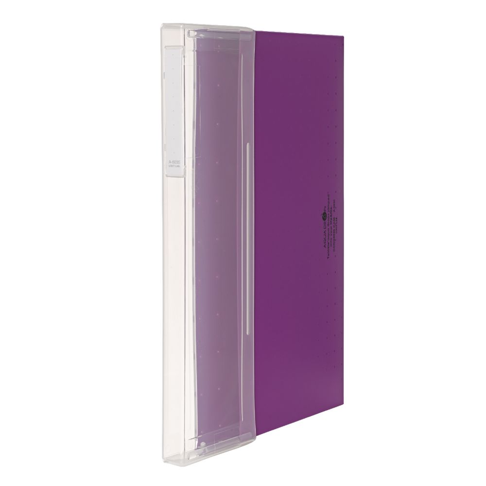 Aqua Drops Document Case A4 Top Open Purple