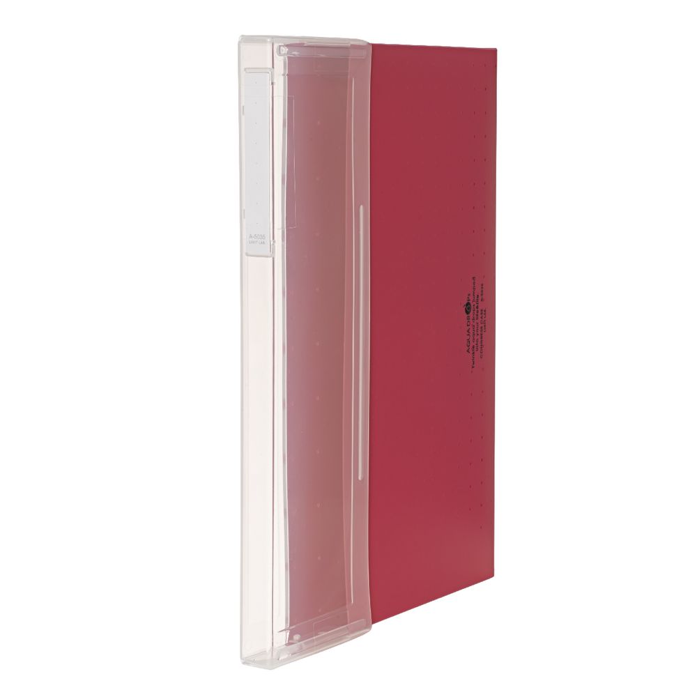 Aqua Drops Document Case A4 Top Open Red