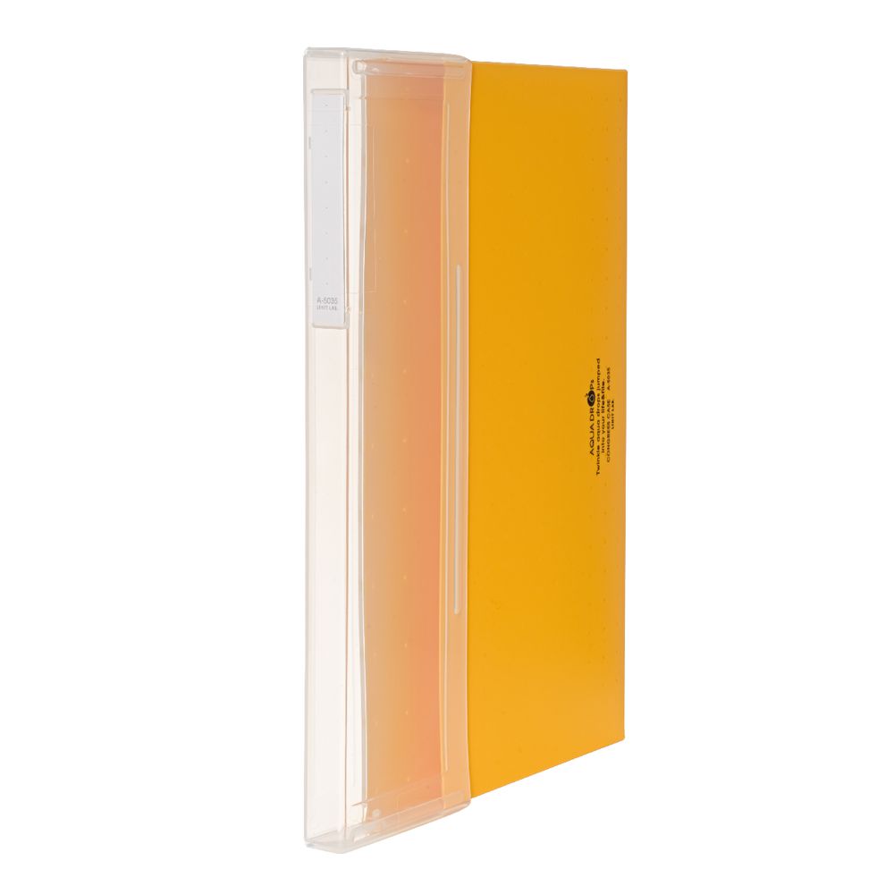 Aqua Drops Document Case A4 Top Open Yellow