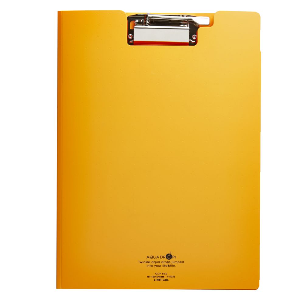 Aqua Drops Clipfolder A4 Orange