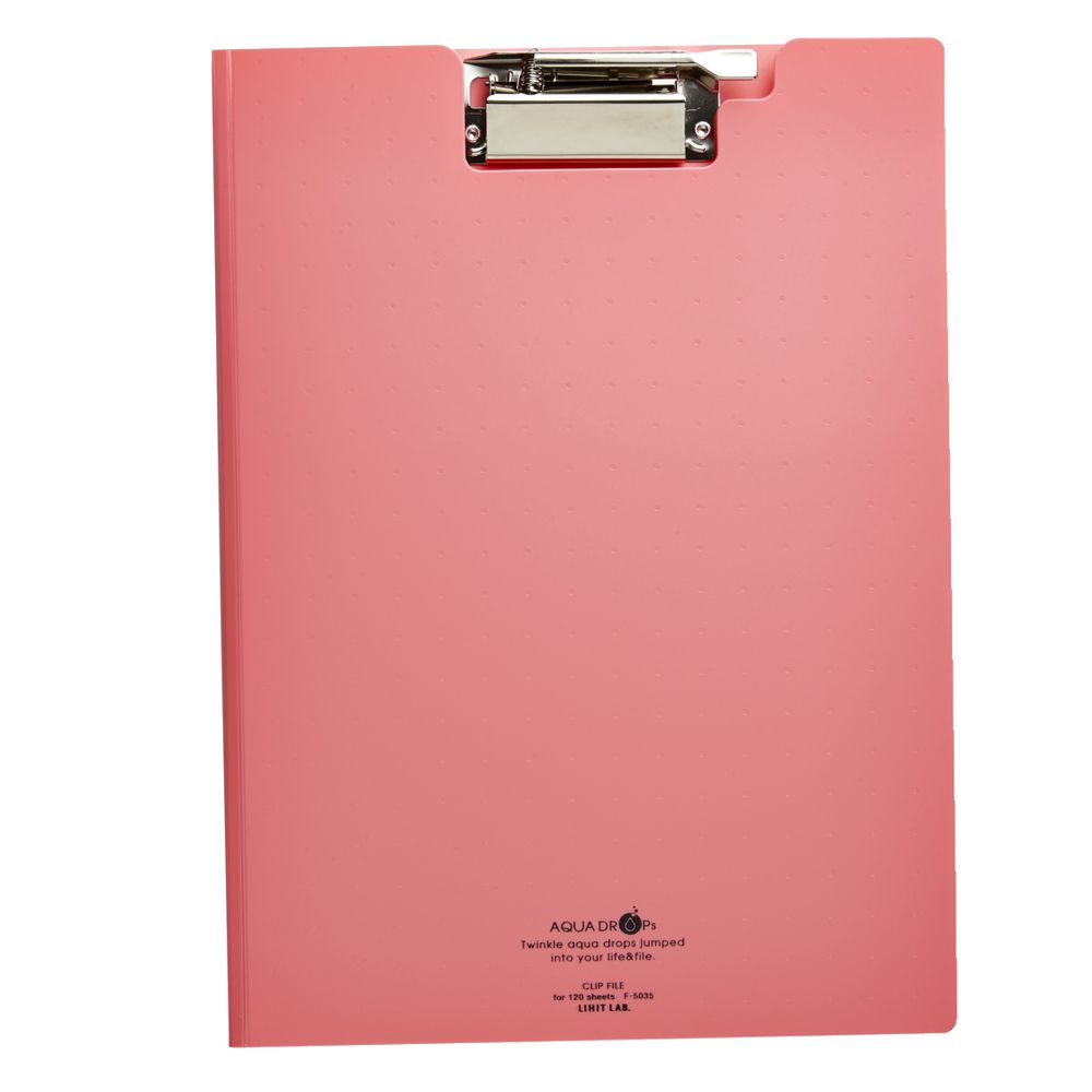 Aqua Drops Clipfolder A4 Pink