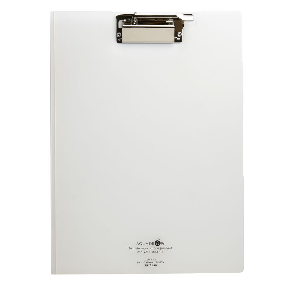 Aqua Drops Clipfolder A4 Clear