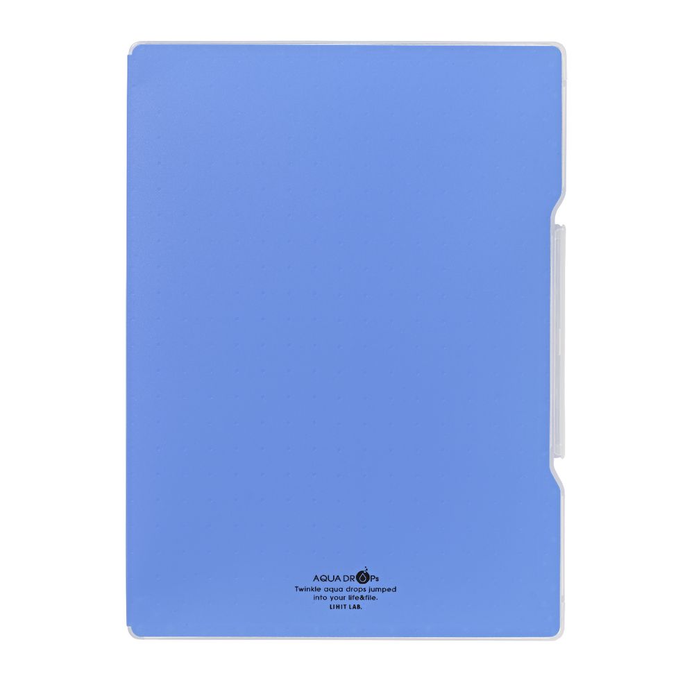 Aqua Drops Slim Document Case A4 Blue