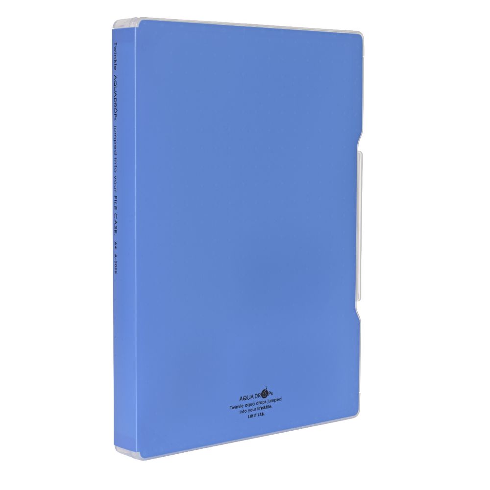 Aqua Drops Slim Document Case A4 Blue