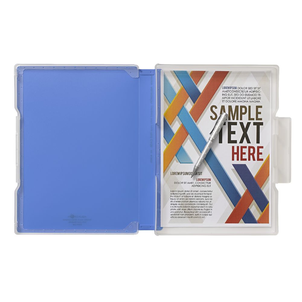Aqua Drops Slim Document Case A4 Blue