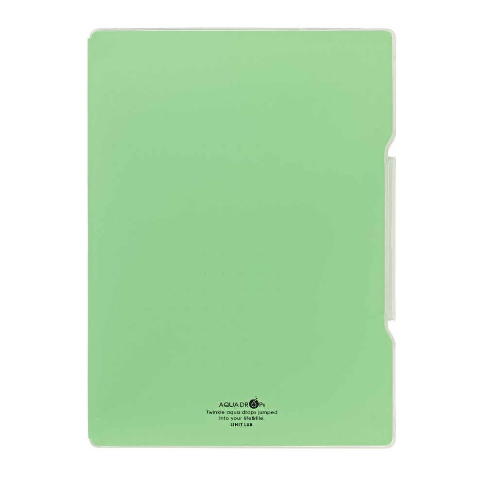 Aqua Drops Slim Document Case A4 Lime