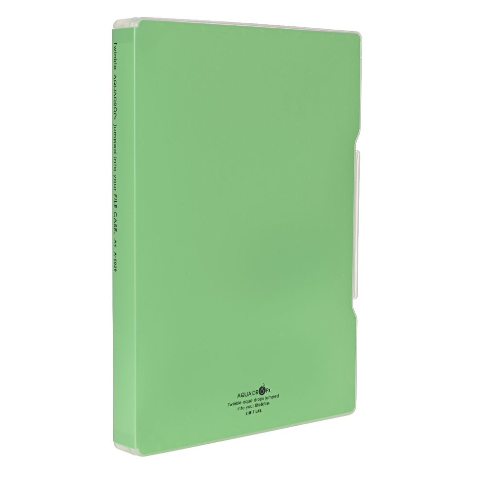 Aqua Drops Slim Document Case A4 Lime