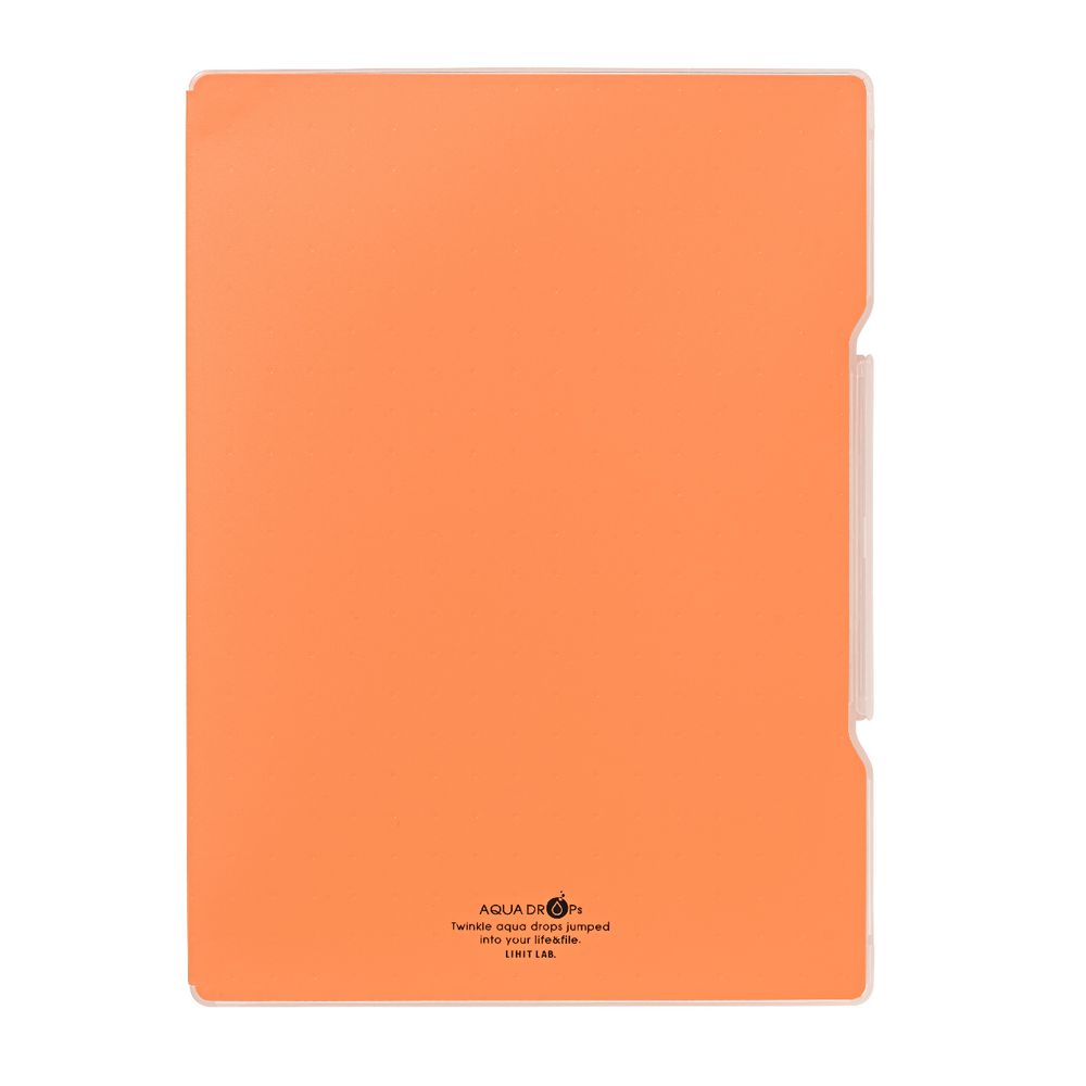 Aqua Drops Slim Document Case A4 Orange