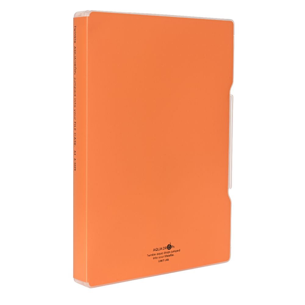 Aqua Drops Slim Document Case A4 Orange