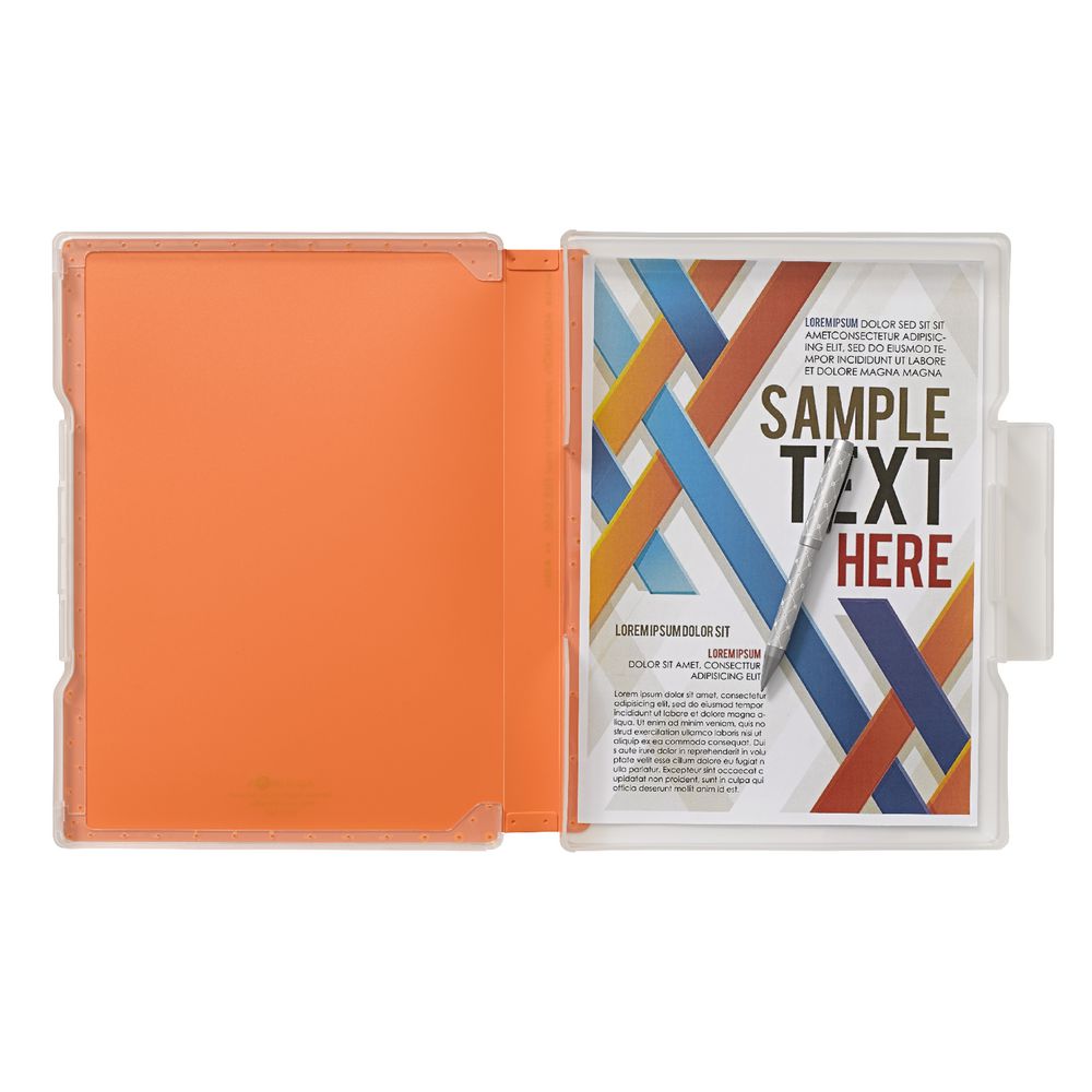 Aqua Drops Slim Document Case A4 Orange