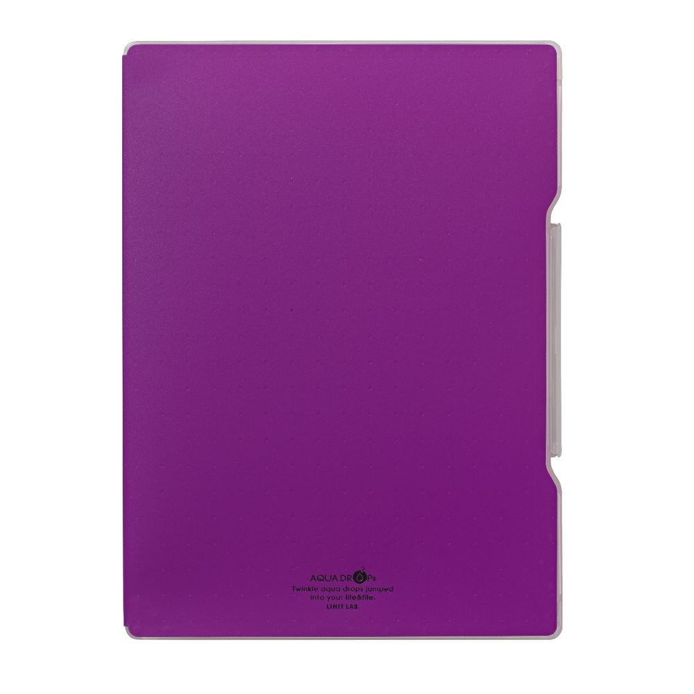 Aqua Drops Slim Document Case A4 Purple