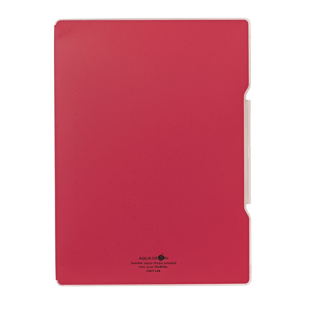 Aqua Drops Slim Document Case A4 Red