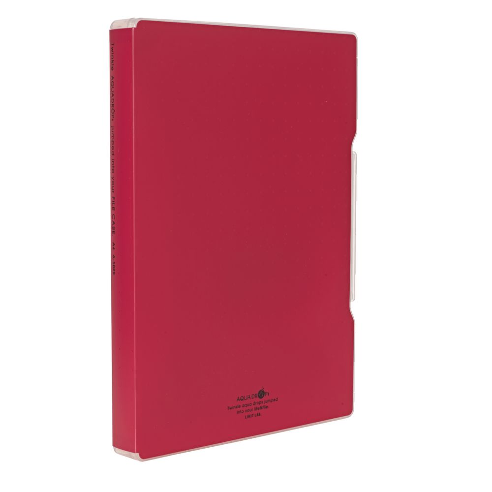Aqua Drops Slim Document Case A4 Red