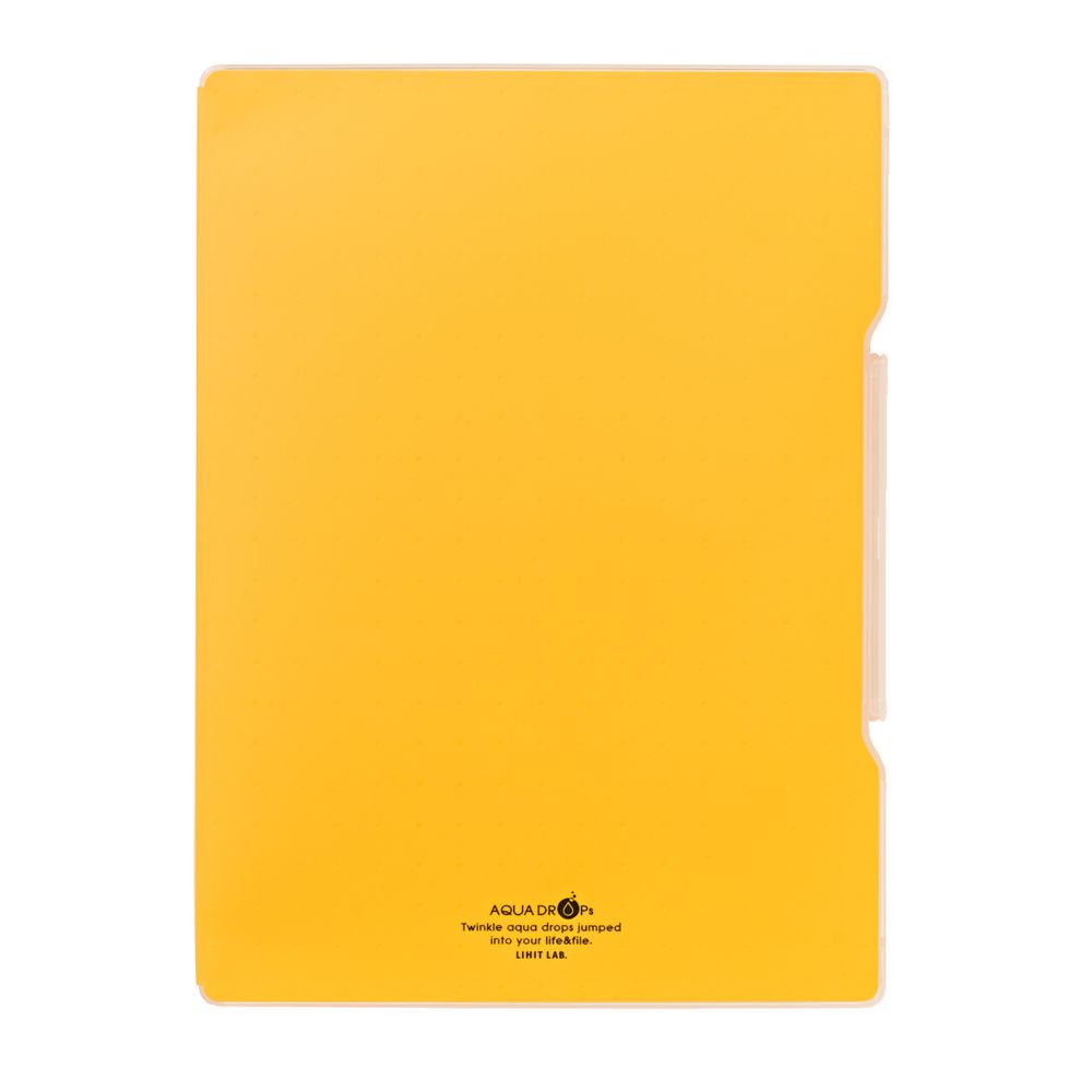Aqua Drops Slim Document Case A4 Yellow