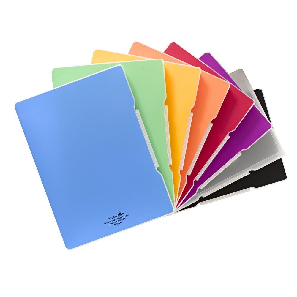 Aqua Drops Slim Document Case A4 Red