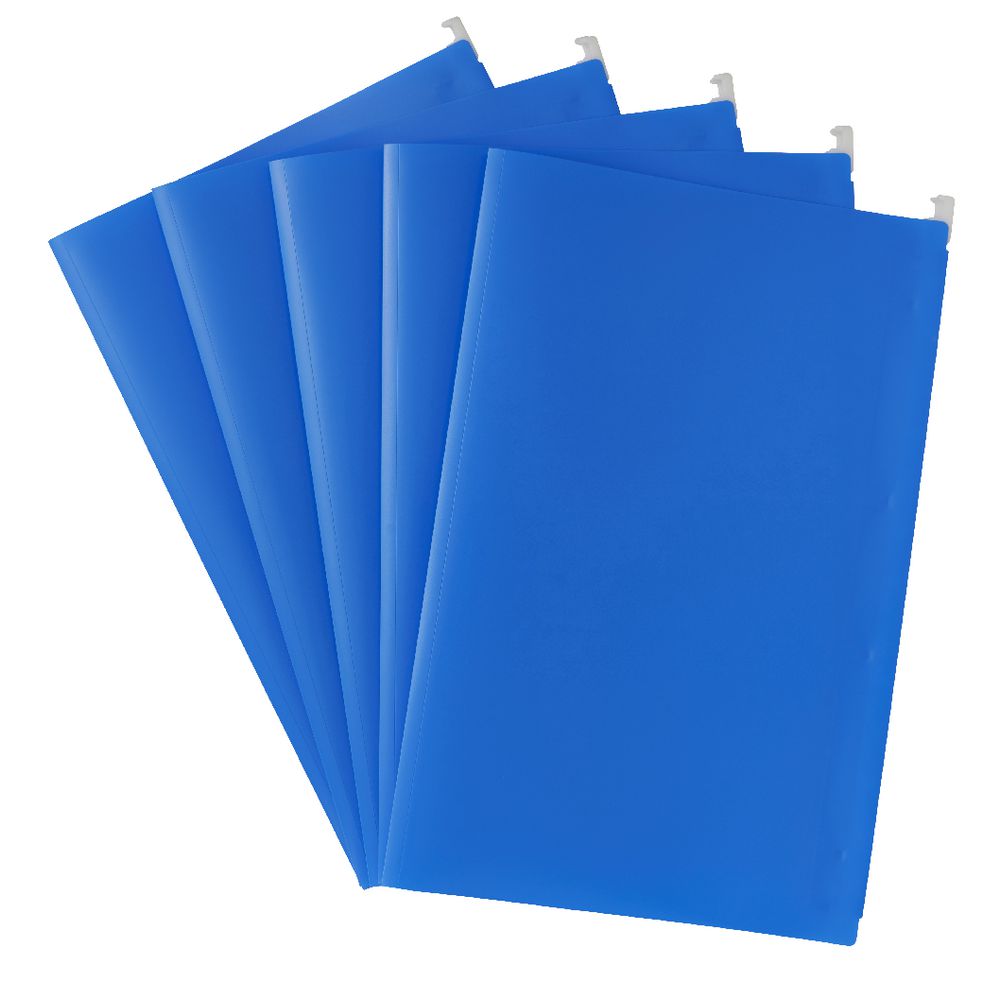 Aqua Drops Suspension File Foolscap Blue 5 Pack