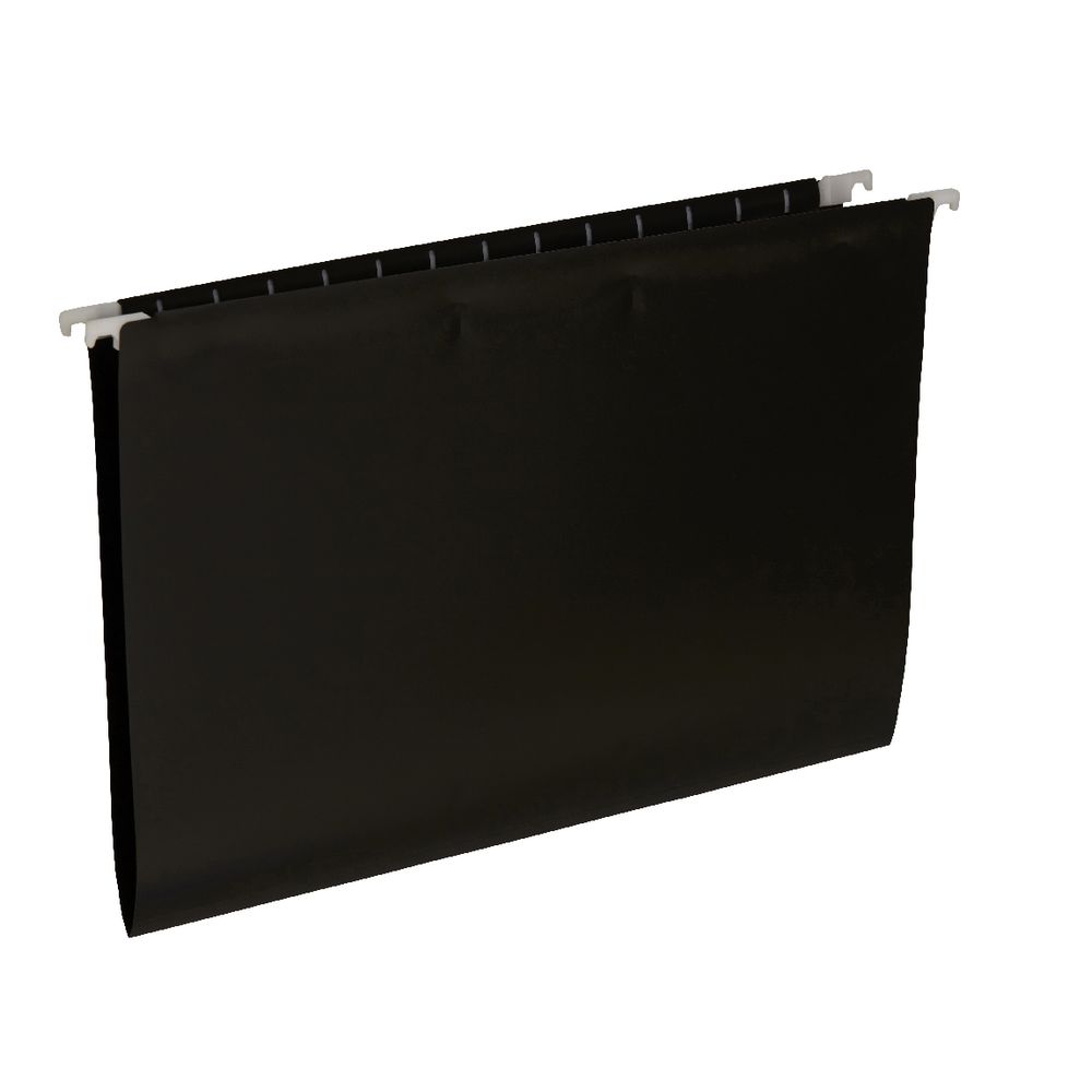 Aqua Drops Suspension File Foolscap Black 5 Pack