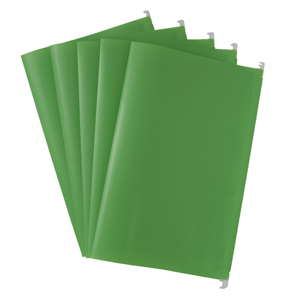 Aqua Drops Suspension File Foolscap Lime 5 Pack
