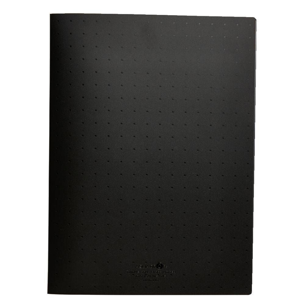 Aqua Drops A4 Display Book 20 Pocket Fixed Black