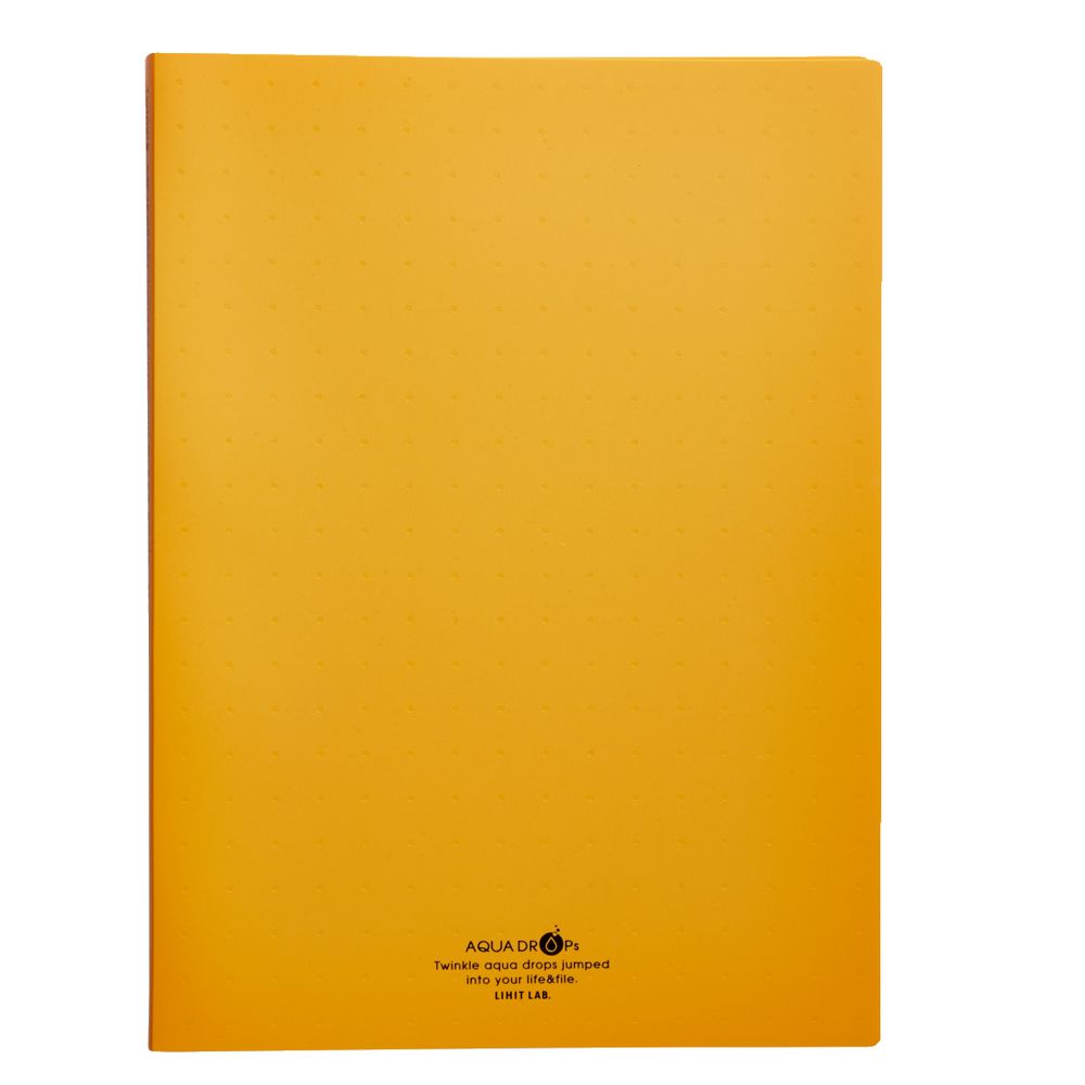 Aqua Drops A4 Display Book 20 Pocket Fixed Orange