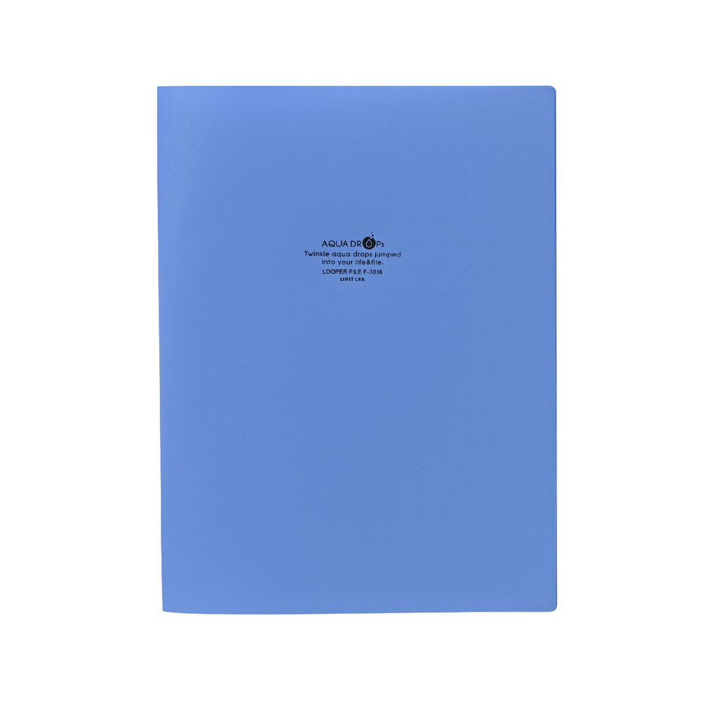 Aqua Drops Looper Flat File A4 Blue