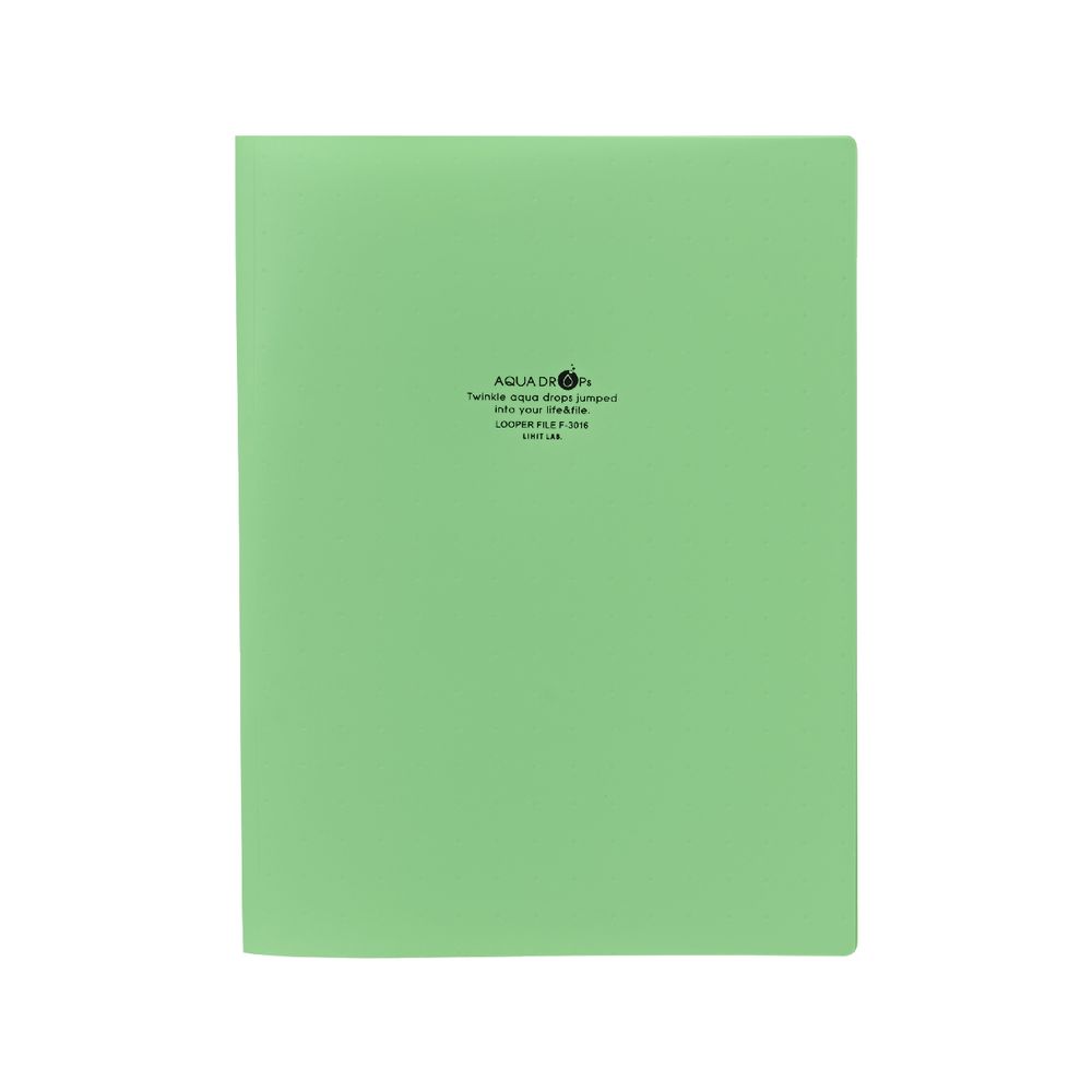 Aqua Drops Looper Flat File A4 Lime