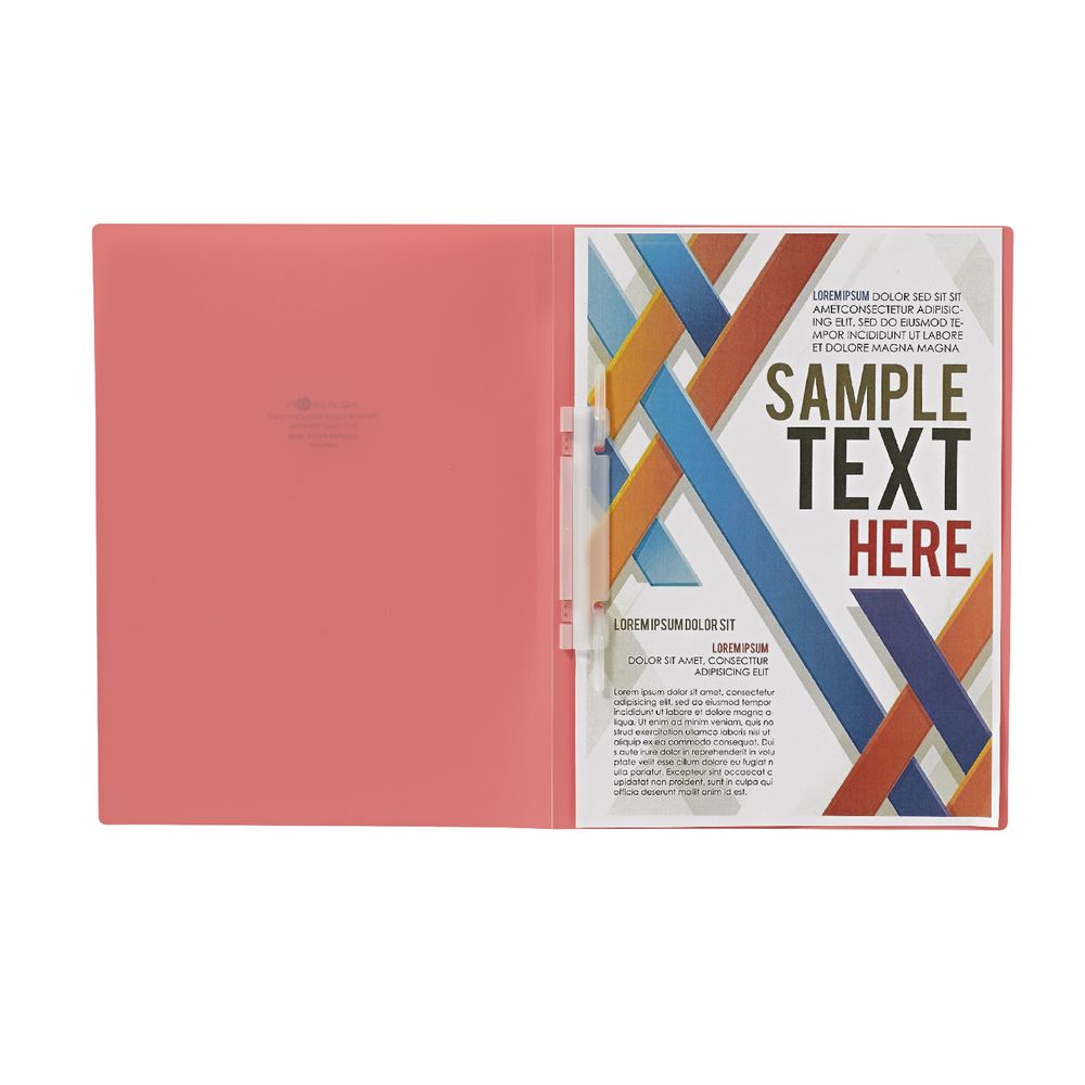 Aqua Drops Looper Flat File A4 Pink