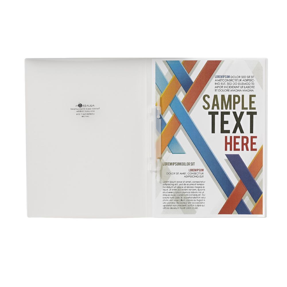 Aqua Drops Looper Flat File A4 Clear