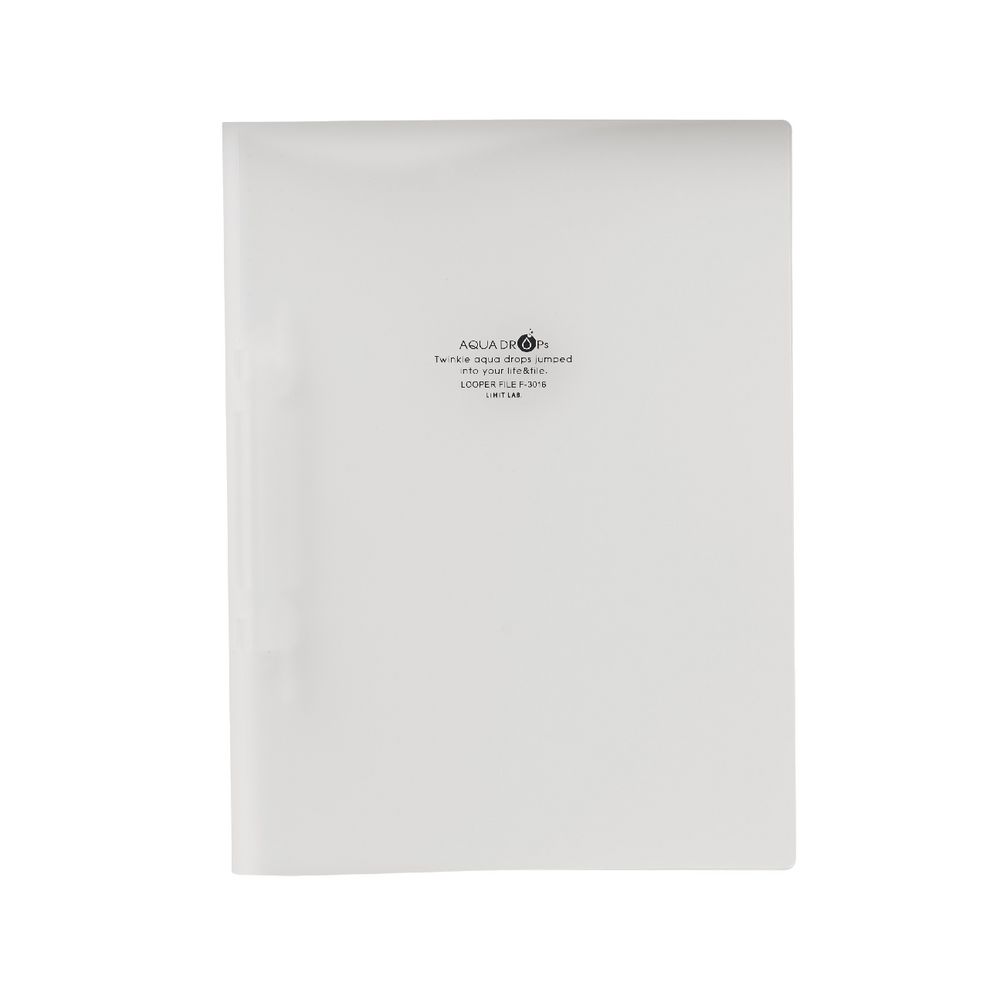 Aqua Drops Looper Flat File A4 Clear
