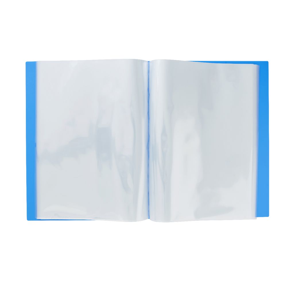Aqua Drops A4 Display Book 40 Pocket Fixed Blue