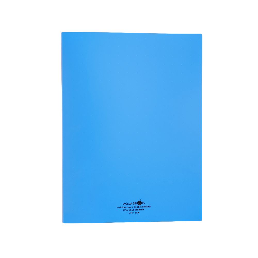 Aqua Drops A4 Display Book 40 Pocket Fixed Blue