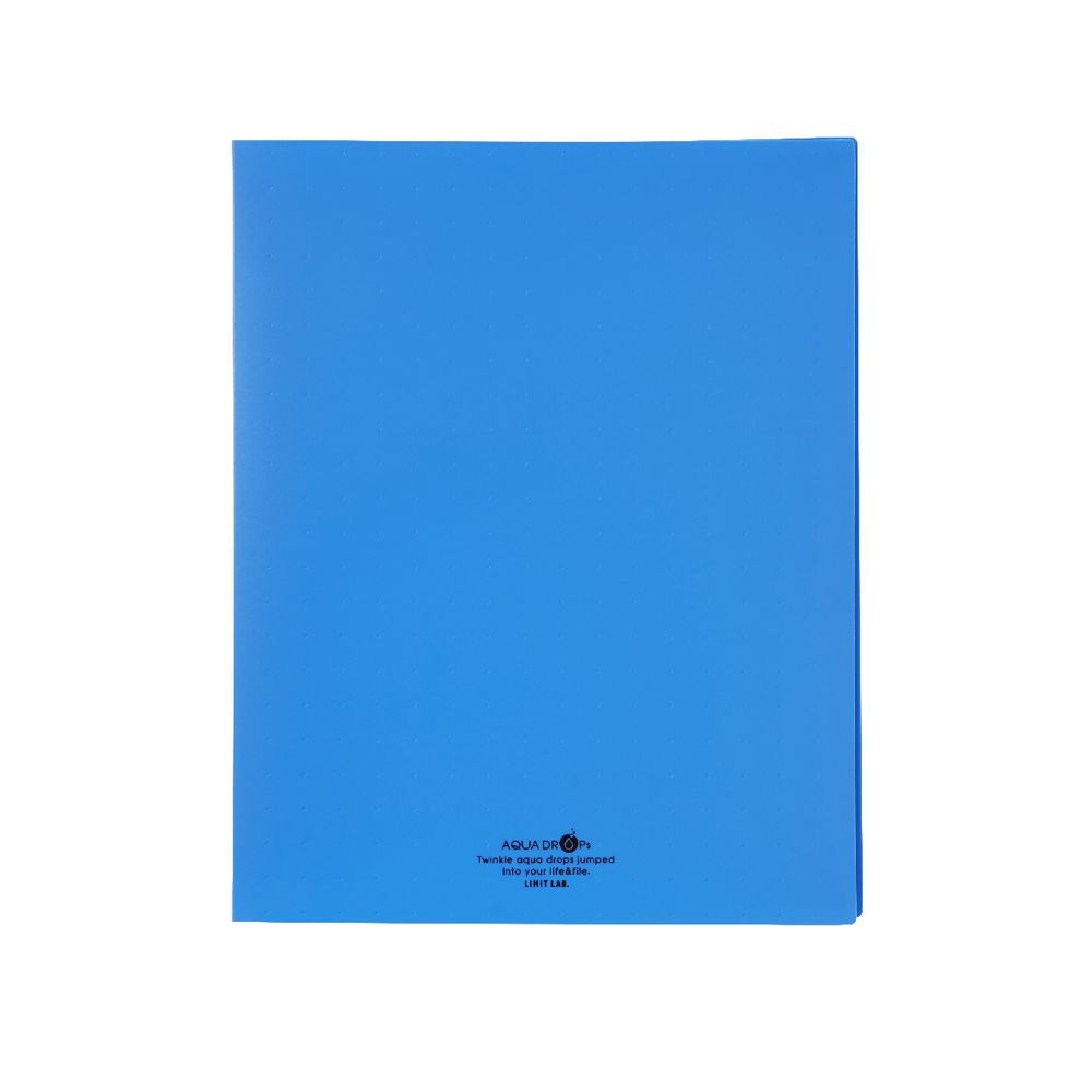 Aqua Drops Display Book A4 30 Pocket Refillable Blue