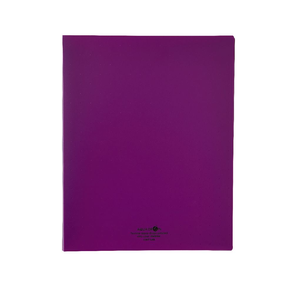Aqua Drops Display Book A4 30 Pocket Refillable Purple