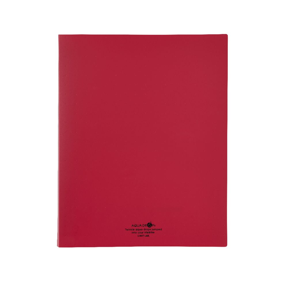 Aqua Drops Display Book A4 30 Pocket Refillable Red