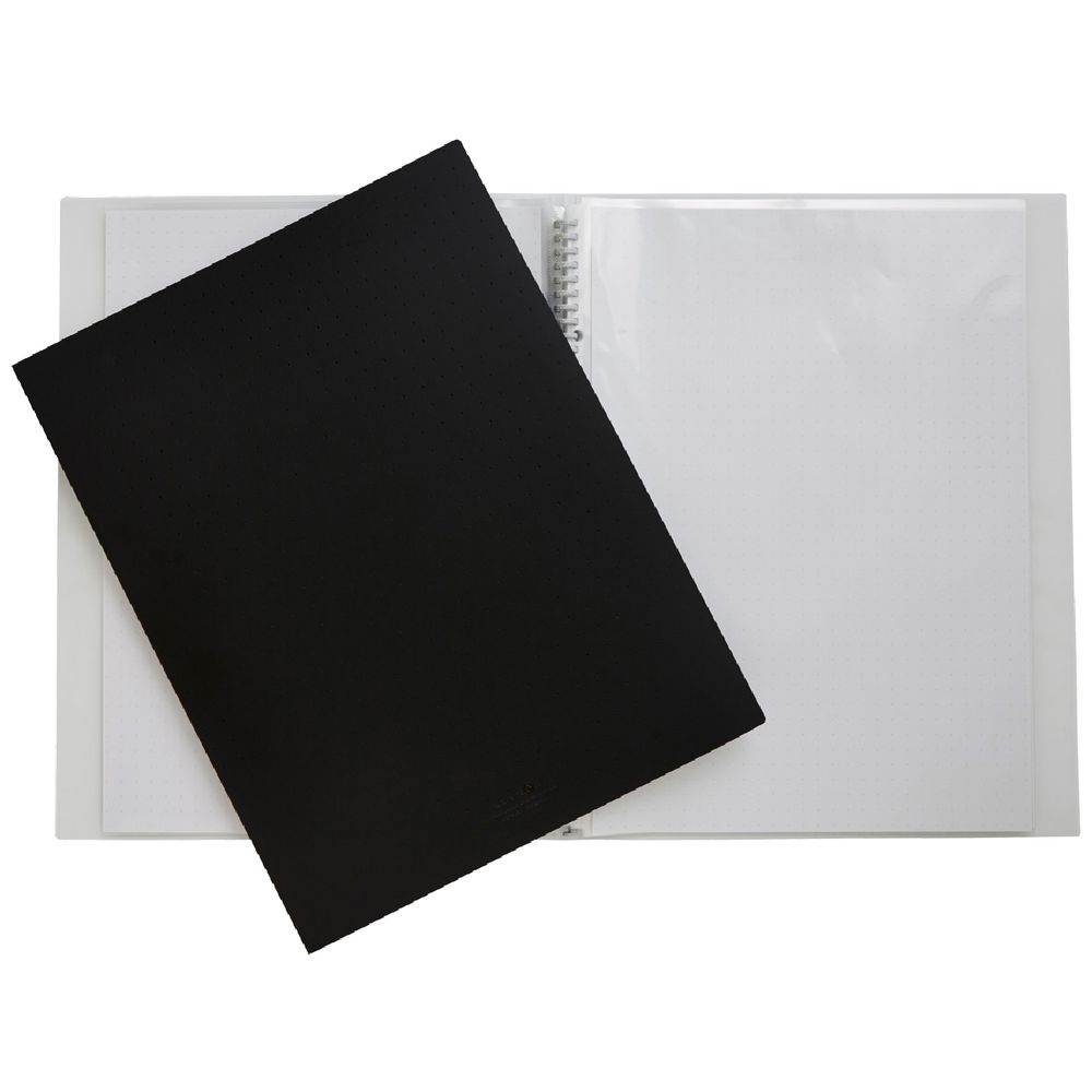 Aqua Drops Display Book A3 15 Pocket Refillable Black