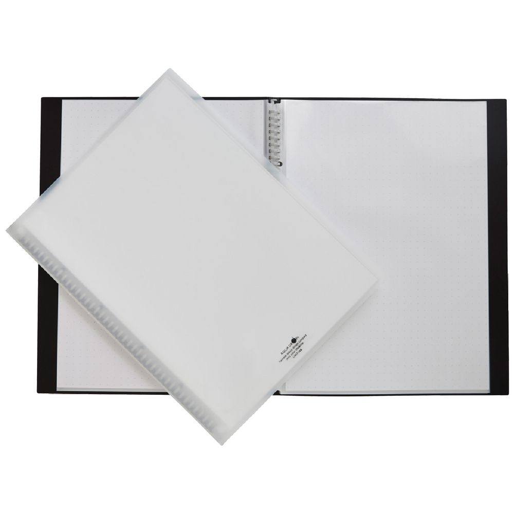 Aqua Drops Display Book A3 15 Pocket Refillable Clear