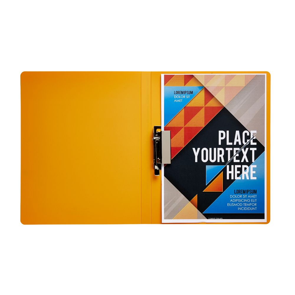 Aqua Drops A4 Punchless File Orange
