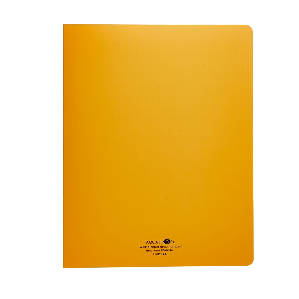 Aqua Drops A4 Punchless File Orange