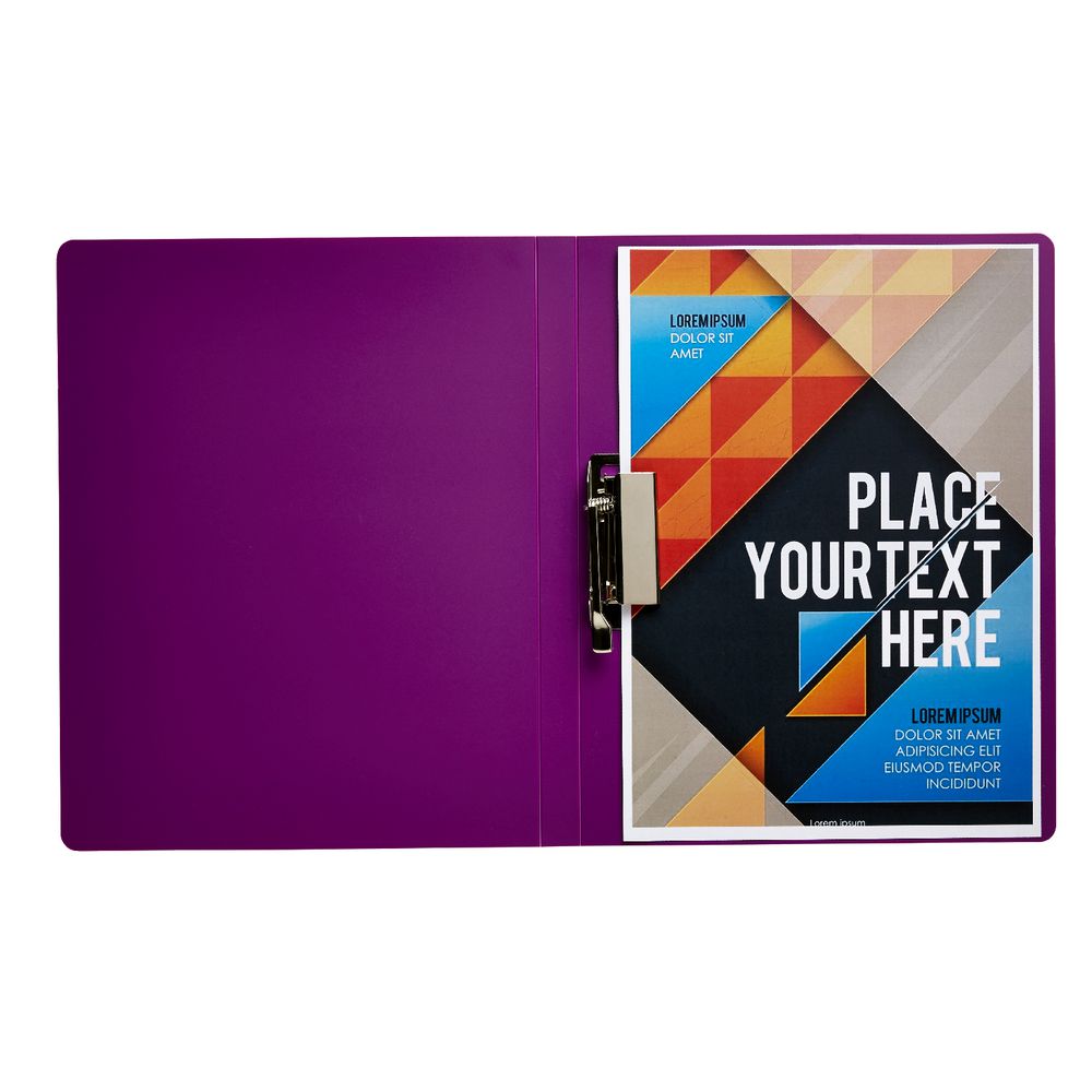 Aqua Drops A4 Punchless File Purple
