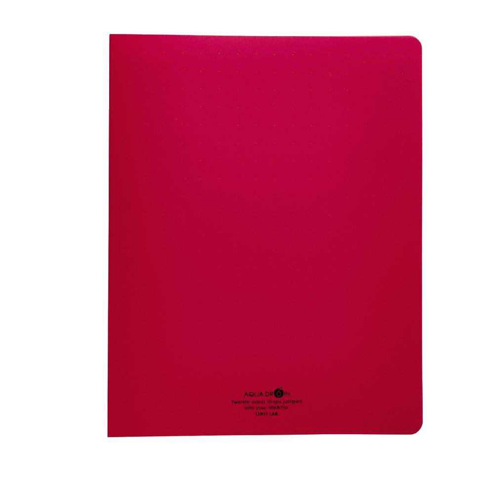 Aqua Drops A4 Punchless File Red