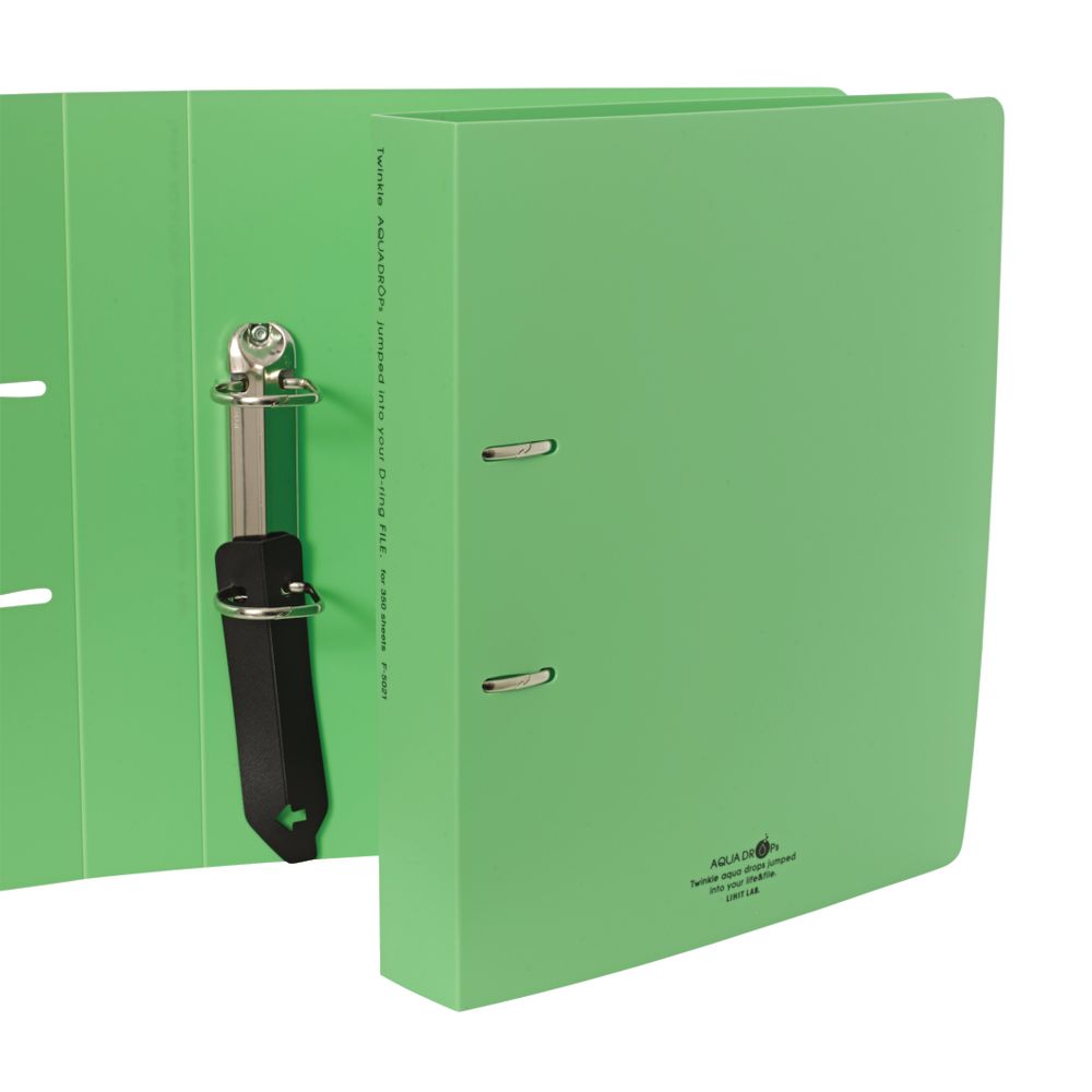 Aqua Drops Binder A4 2 O-Ring 38mm Twist Lime