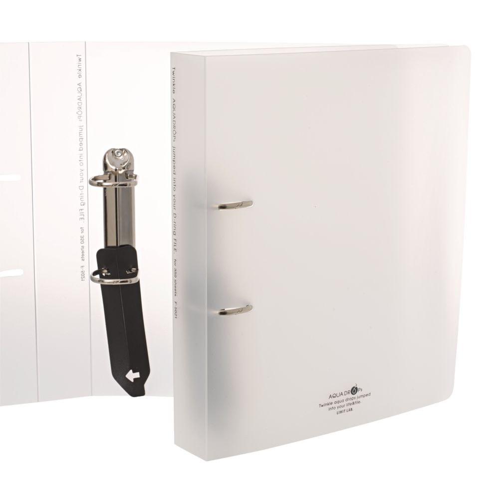 Aqua Drops Binder A4 2 O-Ring 38mm Twist White