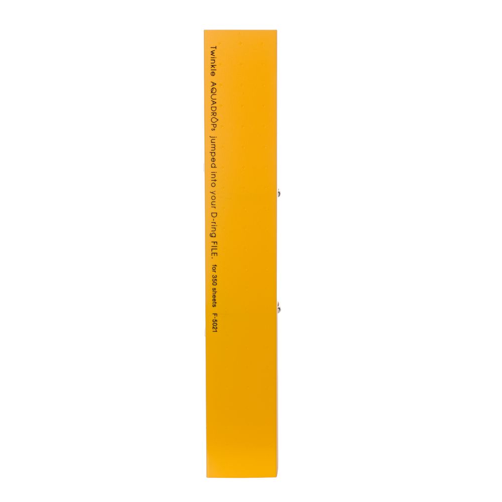 Aqua Drops Binder A4 2 O-Ring 38mm Twist Yellow
